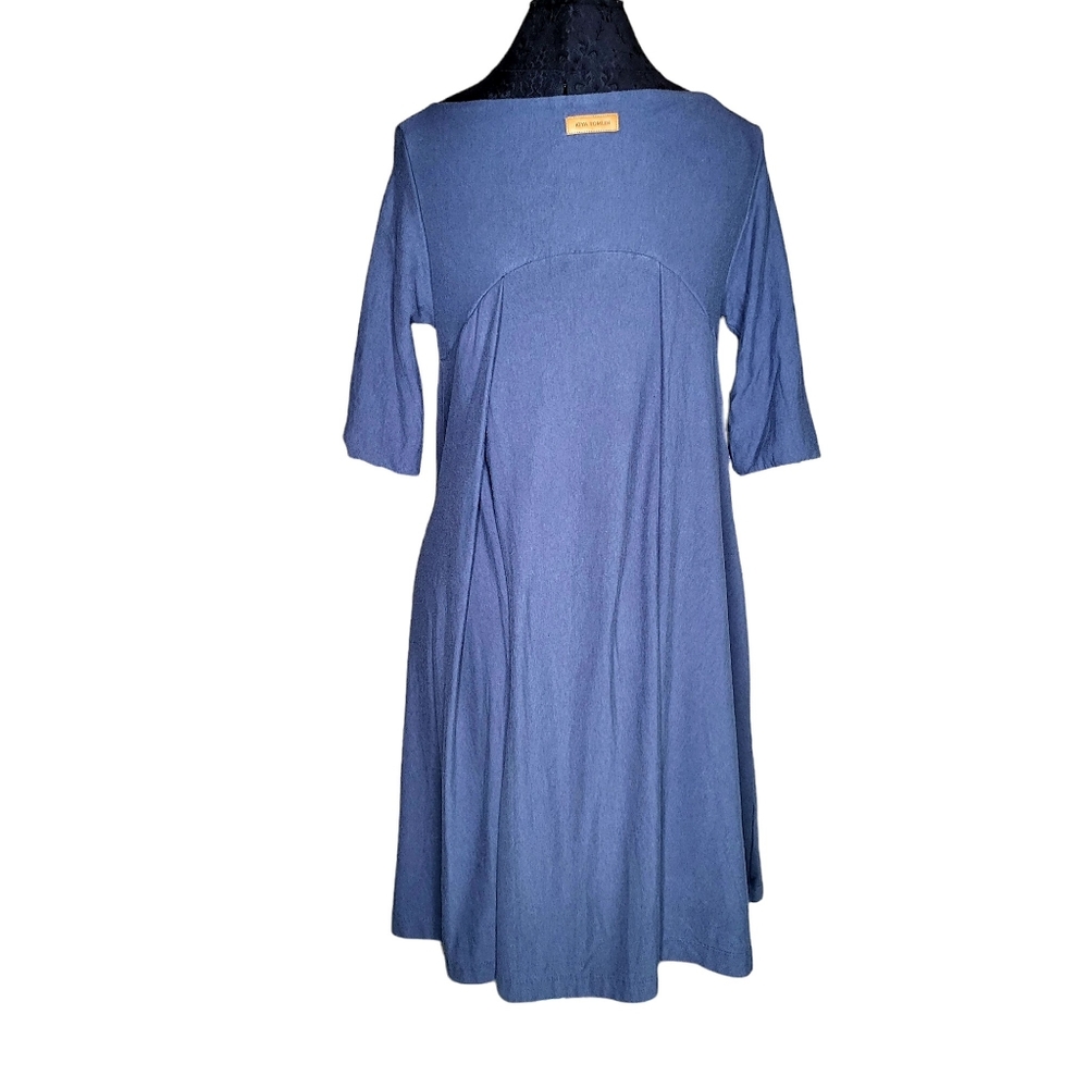 KIYA TOMLIN Uptown Sweats Women's Bamboo Cotton Blue Dress